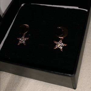 Moon star earrings never worn